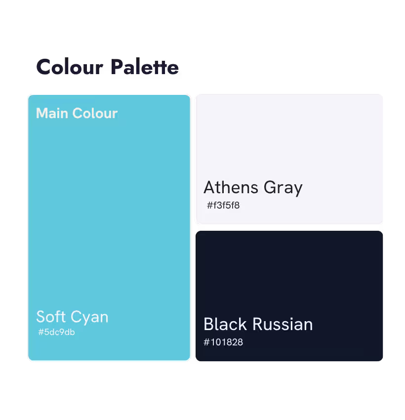 The brand colour palette created for SAB Security