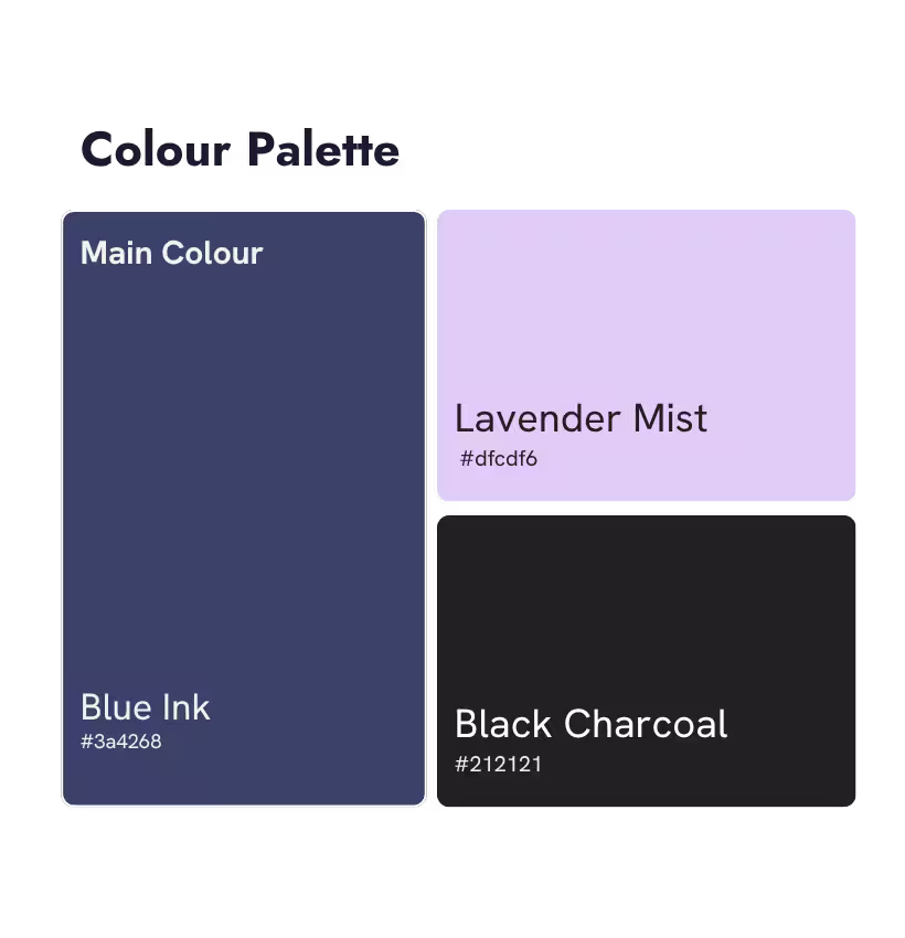 The brand colour palette created for Spotless Cleaning Limited